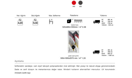 Varia Sandalye 2 Adet - 9