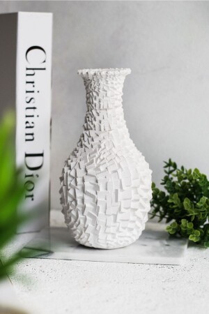 Vase mit Würfelmuster - 2