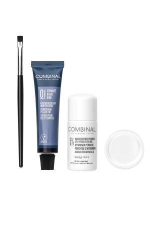 Veganes Färbeset für Augenbrauen und Wimpern Nr. 1 Schwarz (15 ml Farbstoff – 20 ml Oxidationsmittel) - 5