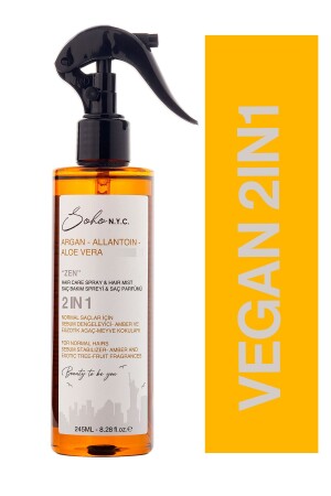 Veganes Pflegespray und Haarparfüm für normales Haar „zen“ 245 ml - 1