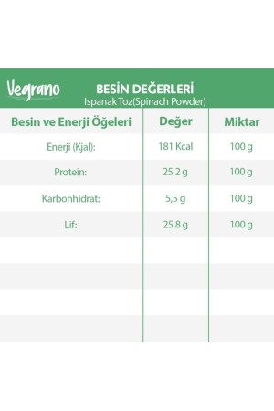 Vegrano Ispanak Toz 500 Gr ıspnk3 - 4