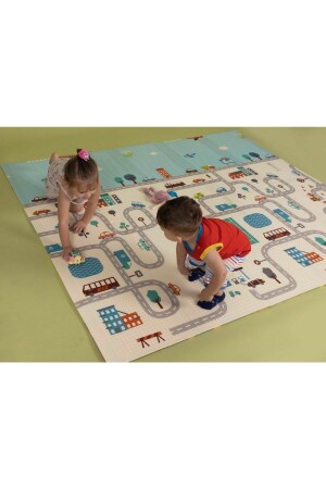 Vehicles Cute Friends faltbarer Spielteppich (MATI) 150 x 200 x 1,5 cm, extra dick (verpackt), gefaltet6 - 3