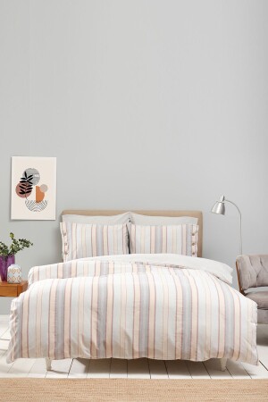 Vena Mavi Çift Kişilik Ipliği Boyalı Nevresim Takımı 200.21.01.0579 - Karaca Home