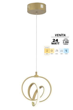 Venita Antike moderne Pendelleuchte Tageslicht LED Kronleuchter Wohnzimmer Küche Zimmer Halle LED Kronleuchter VNTA03 - 3