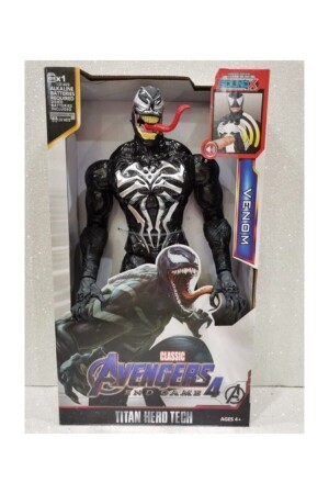 Venom The Amazing Spiderman Action Figür Oyuncak Işıklı Konuşan 28.5 cm - 1