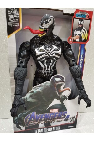 Venom The Amazing Spiderman Action Figür Oyuncak Işıklı Konuşan 28.5 cm - 4