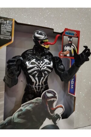 Venom The Amazing Spiderman Action Figür Oyuncak Işıklı Konuşan 28.5 cm ve764 - 2