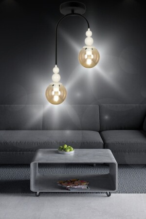 MNZ-Venus 2-piece Pendant Lamp Chandelier - نموذج نجم محترف - غرفة المعيشة - القاعة - غرفة النوم - القاعة OTAL-VENÜS - VEDA AVİZE