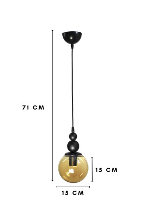 Venüs Tekli Sarkıt Avize Özel Model- Modern Avize - Oturma Odası - Salon - Yatak Odası VN1 - 4