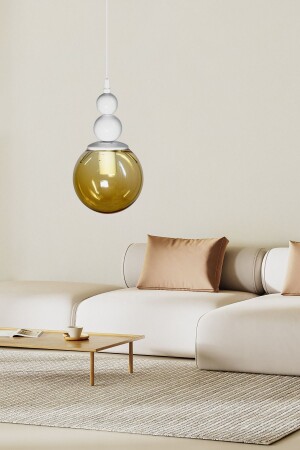 MNZ-Venus Pendant Single Chandelier نموذج خاص - شمعة حديثة - غرفة المعيشة - القاعة - غرفة النوم VN1 - VEDA AVİZE