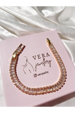 Vera Jewellery Çelik Kadın Gold Su Yolu Bileklik - 1