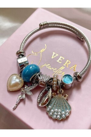 Vera Jewellery Deniz Kabuğu Charmlı Çelik - 2