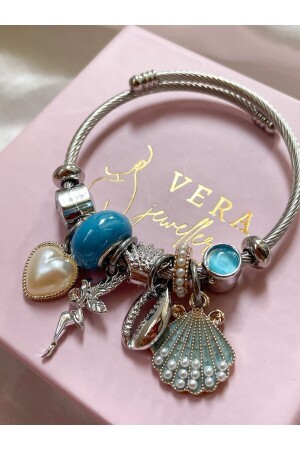 Vera Jewellery Deniz Kabuğu Charmlı Çelik - 1