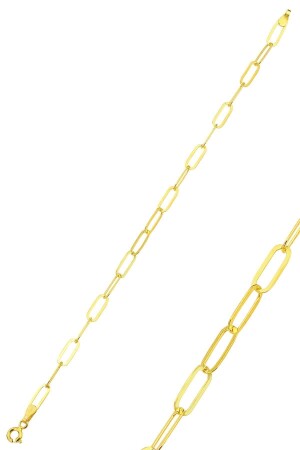 Vergoldetes Büroklammer-Armband aus Silber und Gold SGTL12264GOLD - 1