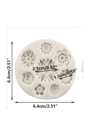 Verschiedene Blumen 7-teilige Silikon-Kerzenform - 3