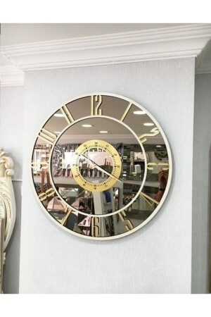 Verspiegelte Wanduhr (silberne Zahl) BAN40 - 4