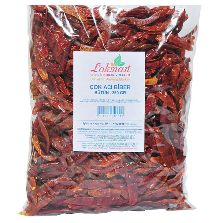 Very Hot Pepper Poison Hot Whole Pepper 250 Gr Packung - 3