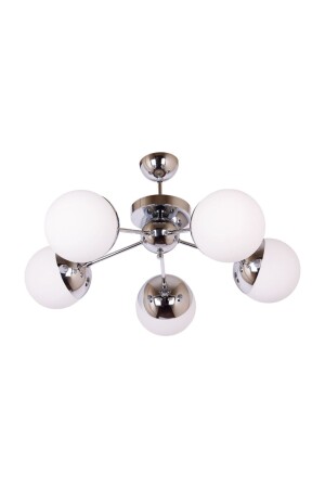 Vi Lighting Retro-Wohnzimmer, Küche, dekorativ, modern, Sport, neues Glas, Chrom, Arya, 5-teilig, AE0024627 - 3