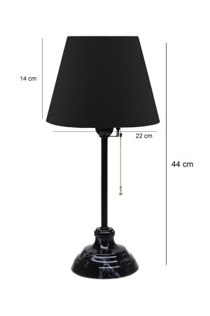 Vien Lampenschirm mit schwarzem Marmormuster und detailliertem Stoff, Ayd-3513, AYD-3513 - 5