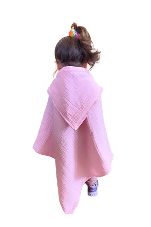 Vier Schichten Musselin mit Kapuze Baby Kinder Handtuch Pucktuch Badetuch Baumwolle Strandtuch Poncho 4 Schichten jmk149 - 6