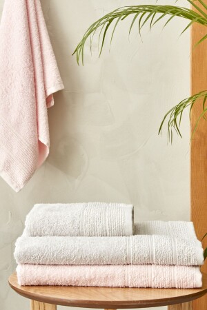 Vinos 4-teiliges Bade-/Kopftuch, türkisches Badeset, Puder - Karaca Home