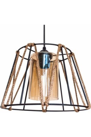 Vintage Wire Cage Rope Pendelleuchte Kronleuchter Marketcik AYZKFSH1 - marketcik