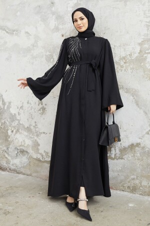 Viona Stone Abaya – Schwarz - 1