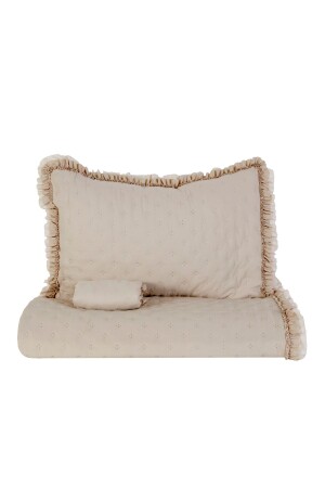 Viona Tagesdecken-Set für Einzelbett, Beige - 7