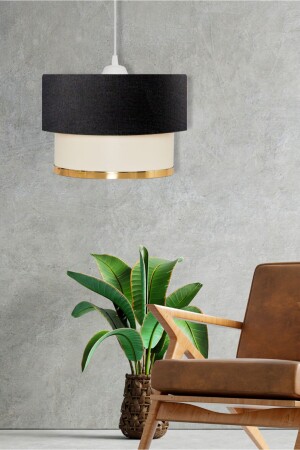 مصباح معلق MNZ-Vip شمعة الذهب / الأسود EV-139 - EvLight