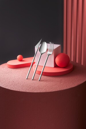 Visal 316 Çelik 84 Parça 12 Kişilik Premium Çatal Kaşık Bıçak Seti Kutulu 153.03.08.1403 - Karaca