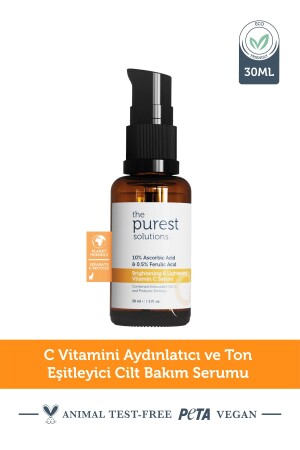 Vit C Aufhellendes und tonausgleichendes Pflegeserum 30 ml 10 % Ascorbinsäure & Ferulasäure 0-5 % - 1