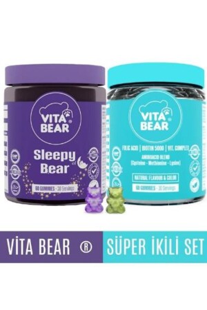 Vitabear Sleepy Bear 60 Adet - Strong Hair 60 Adet - 2