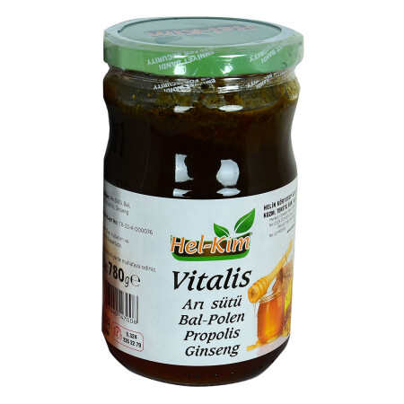 Vitalis Arı Sütü Bal Polen Propolis Ginsengli Bitkisel Macunnu 780 Gr - 1