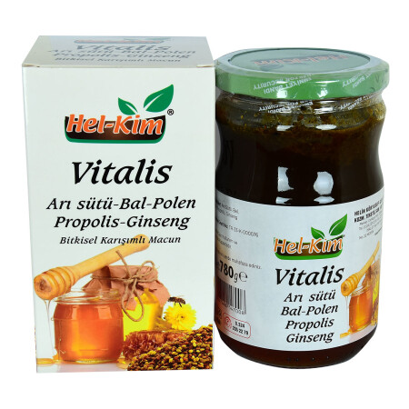 Vitalis Arı Sütü Bal Polen Propolis Ginsengli Bitkisel Macunnu 780 Gr - 6