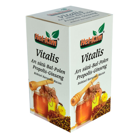 Vitalis Arı Sütü Bal Polen Propolis Ginsengli Bitkisel Macunnu 780 Gr - 8