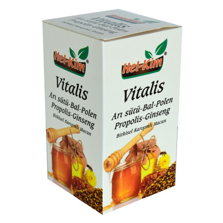 Vitalis Arı Sütü Bal Polen Propolis Ginsengli Bitkisel Macunnu 780 Gr - 9