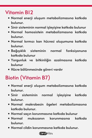 Vitamin B Complex 50 Kapsül B1- B2- B3- B5- B6- B12 Vitaminleri- Kolin- İnositol- Folik Asit- Biotin - 5