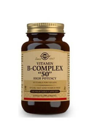 Vitamin B Complex 50 Mg 100 Kapsül 033984011212 - 2