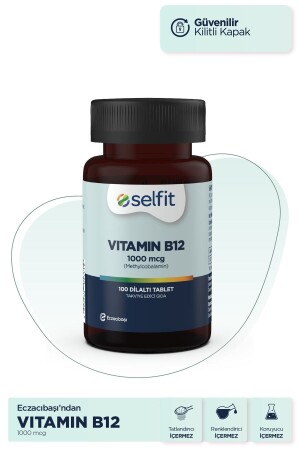 Vitamin B12 1000 Mcg 100 Dilaltı Tablet - 2