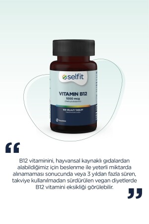 Vitamin B12 1000 Mcg 100 Dilaltı Tablet - 8