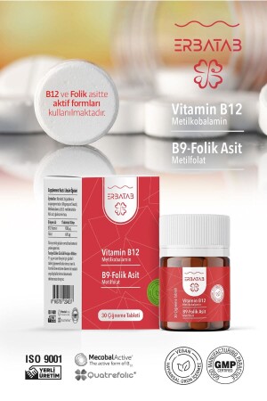 Vitamin B12- Folik Asit B9-Metilkobalamin-Metilfolat - 9