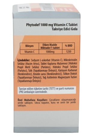 Vitamin C 1000 Mg - 60 Tablet PHYTDFCLLGNTBLT-83 - 5