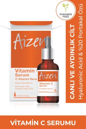 Vitamin C Cilt Ve Yüz Bakım Serumu - Anti Aging - Sıkılaştırma - 30 ml SRM3 - 4