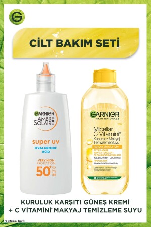 Vitamin C Perfect Make-Up Cleansing Water & Ambre Solaire Anti-Dark Spot Sunscreen Face Cream PKTCVTMKYJTMZLMGNŞKRM - 1