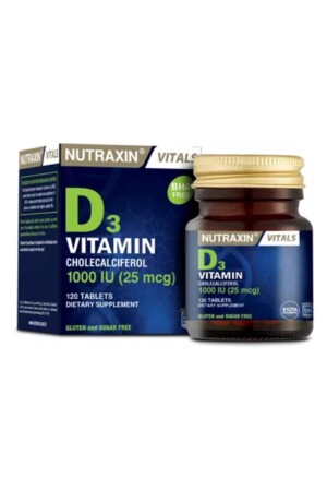 Vitamin D3 120 Tabletten – Vitamin- und Mineralstoffergänzung - 1