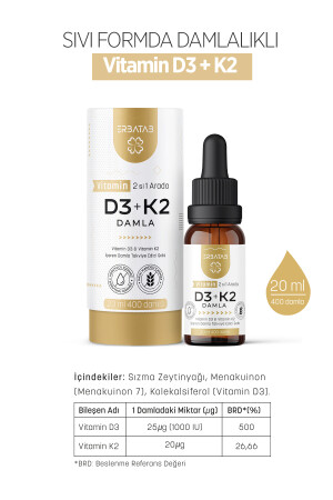 Vitamin D3 K2 2 in 1 Tropfen Vitamin D3 K2 - 11