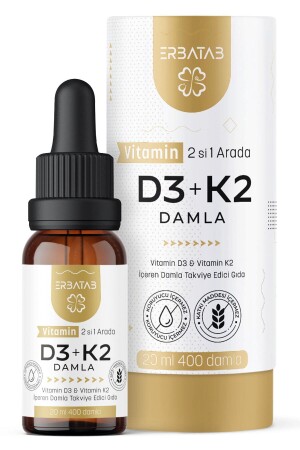 Vitamin D3 K2 2'si 1 Arada Damla D3 K2 Vitamin - 1
