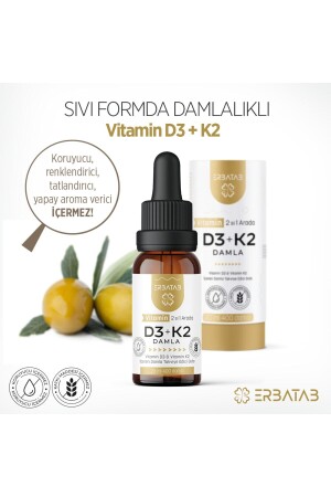 Vitamin D3 K2 2'si 1 Arada Damla D3 K2 Vitamin - 2