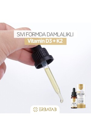 Vitamin D3 K2 2'si 1 Arada Damla D3 K2 Vitamin - 6