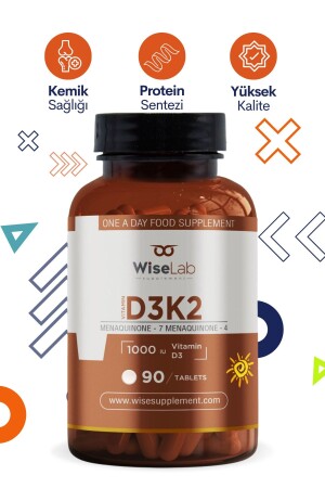 Vitamin D3 - K2 90 Tablet - 1